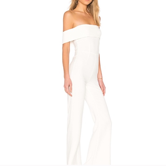 Bachelorette or wedding white Superdown (Revolve) jumpsuit NWT - Picture 3 of 7